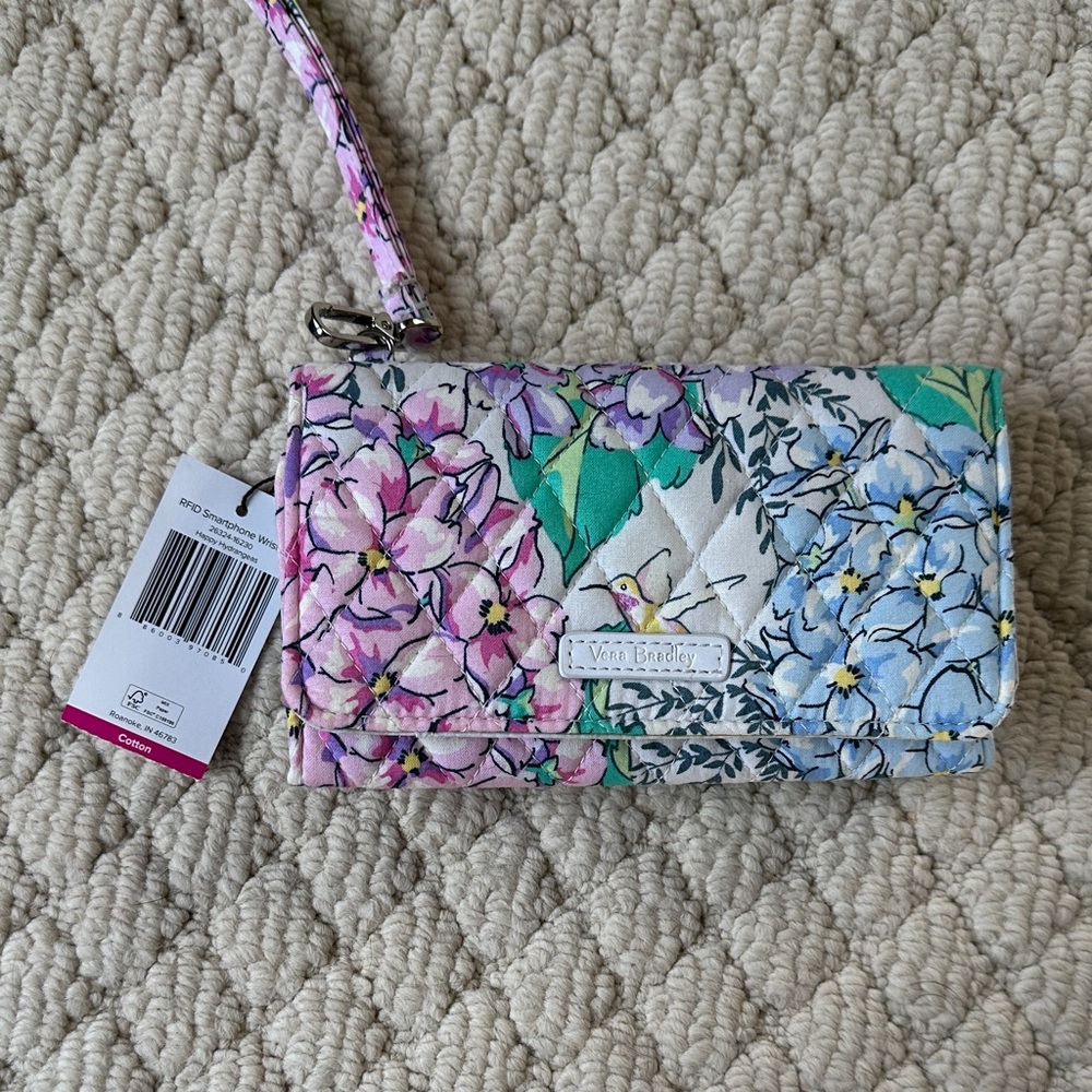 Vera Bradley Pastel Floral Wristlet